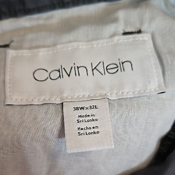 Calvin Klein Men's Dark Gray Pants 5 pocket Slim - Picture 6 of 6